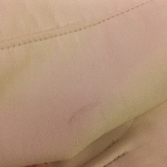 Cream/ Off White Faux Leather jacket - Picture 6 of 6